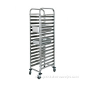Single Row Stainless Steel GN Pan Trolley